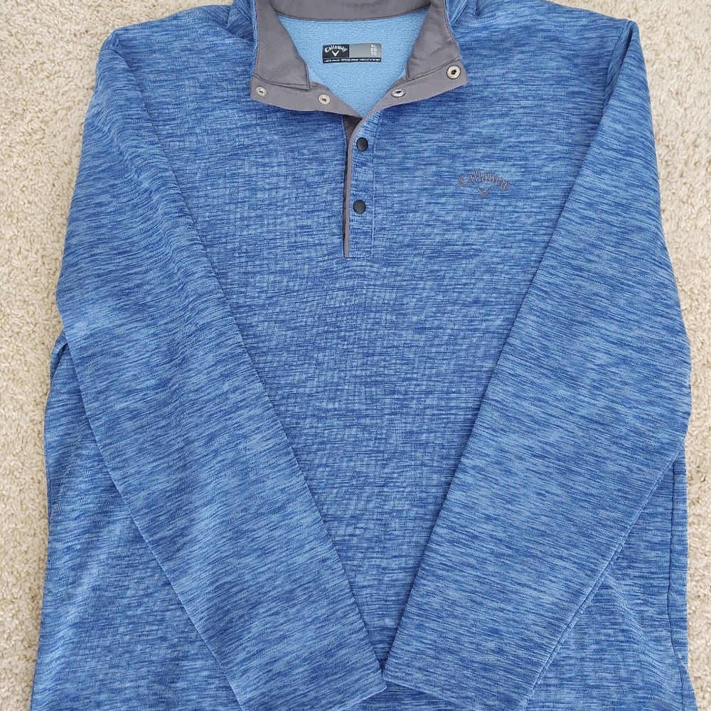 Callaway Blue Quarter-Zip Pullover